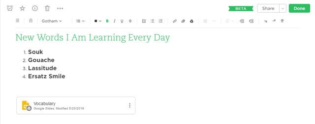 Use Evernote to capture new words.