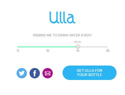 Drink water with Ulla