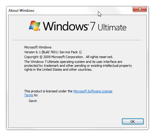 WinVer Windows Version