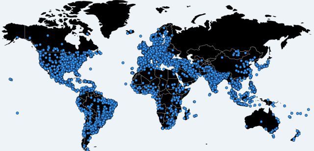 Necurs Botnet Infection Map