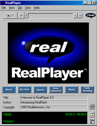 Install Real Player Gold