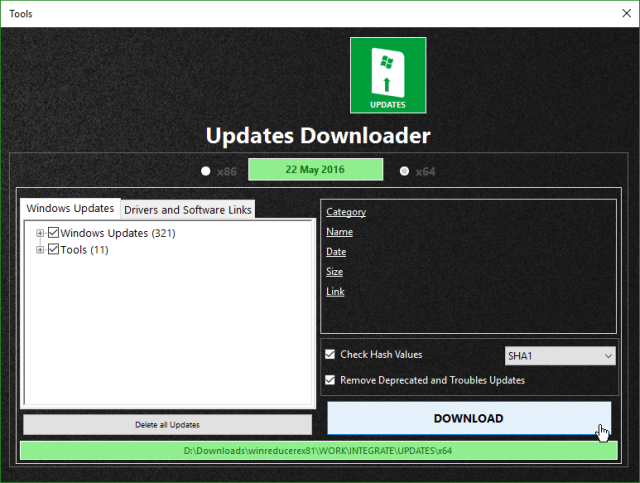 WinReducer Download Windows Updates