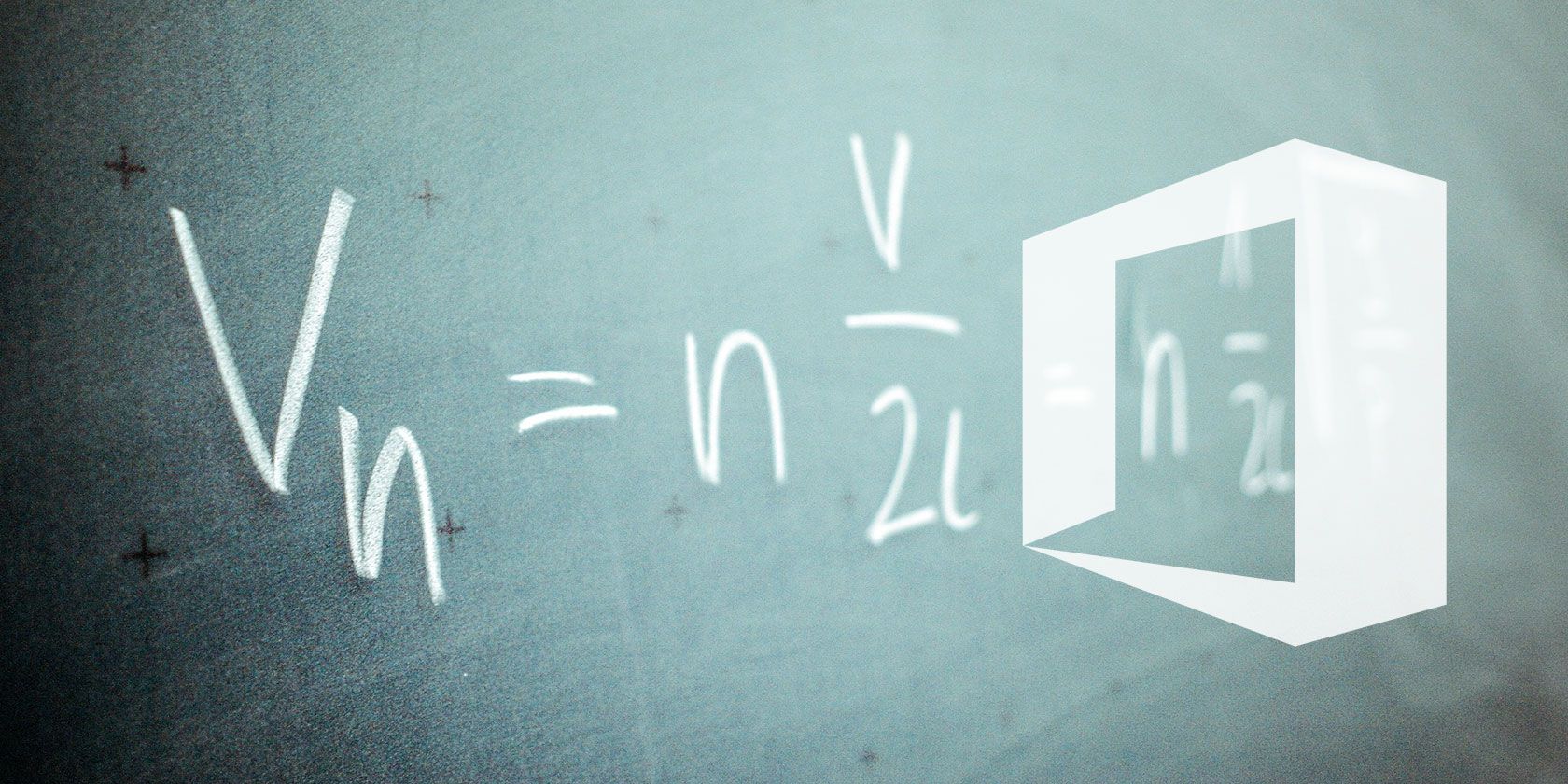 math equations with microsoft office logo