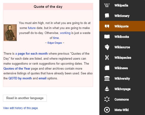 Access the best of the Wikipedia Universe