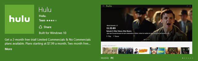 hulu app download for pc