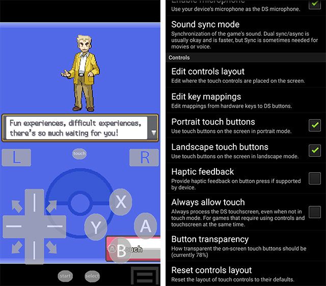 Nintendo DS Pokémon emulator for Android