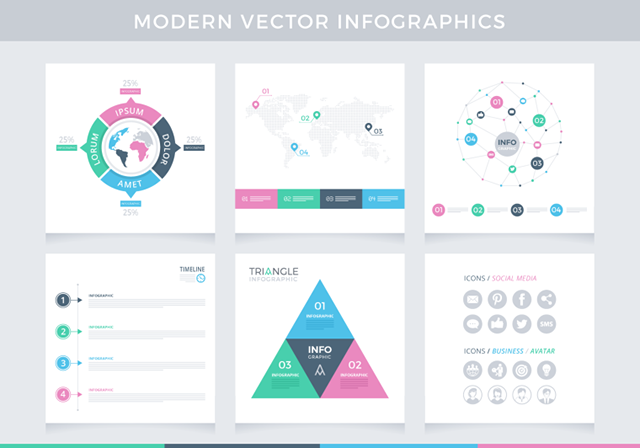 Modern Vector Infographics Example