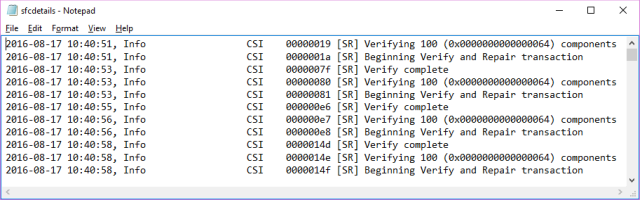 Notepad sfc no integrity violations