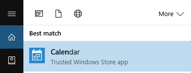 Open Calendar App