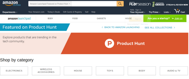 amazon-product-hunt-page