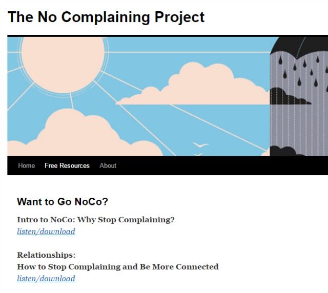 no complaining project