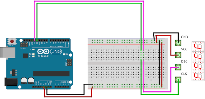 Arduino Seven Segment Circuit