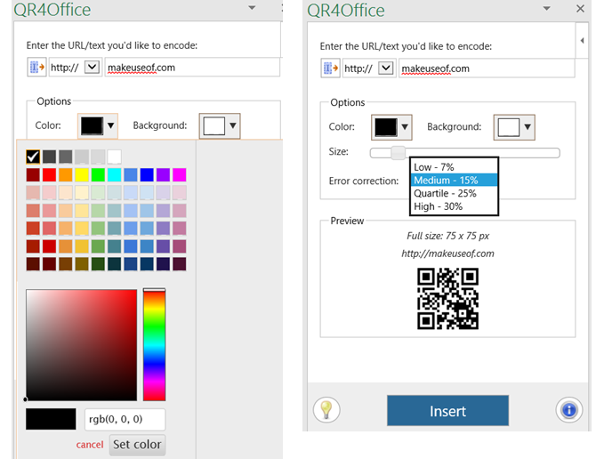Excel Add-In QR4Office