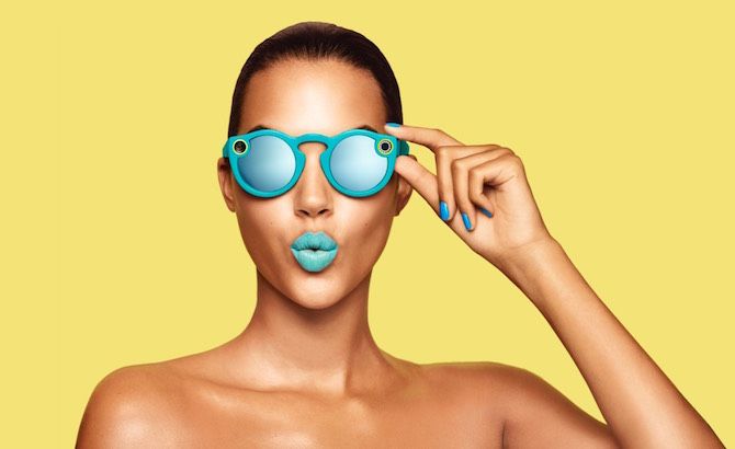 Snapchat Spectacles Blue Lady