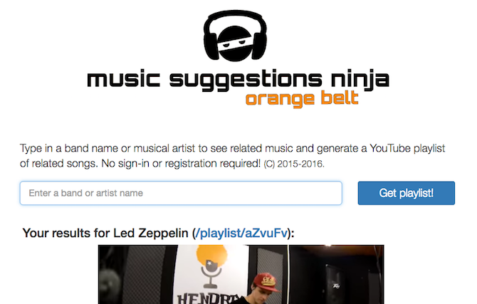 Discover New Music -- Music Suggestions Ninja