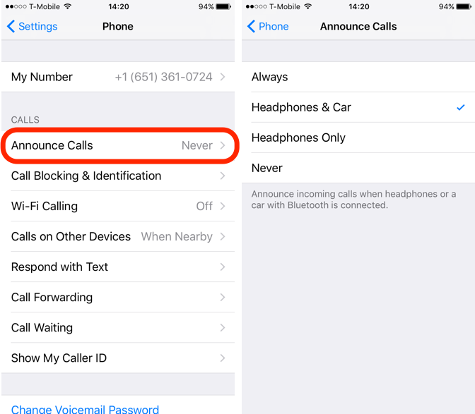 iOS 10 Feature Announce Calls