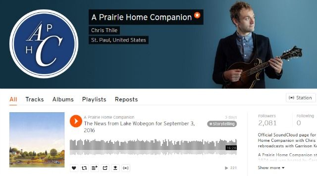 Prairie Home Companion Podcast on SoundCloud