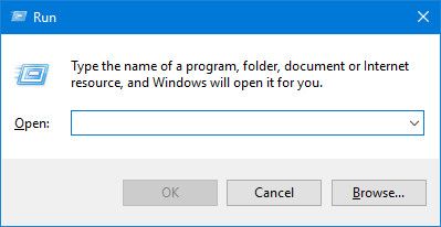 Windows 10 Run Command Prompt Screenshot