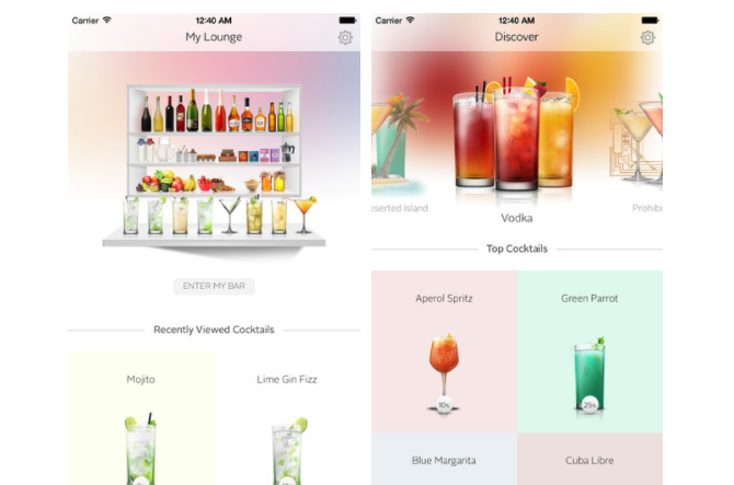 iOS Apps Cocktail Flow