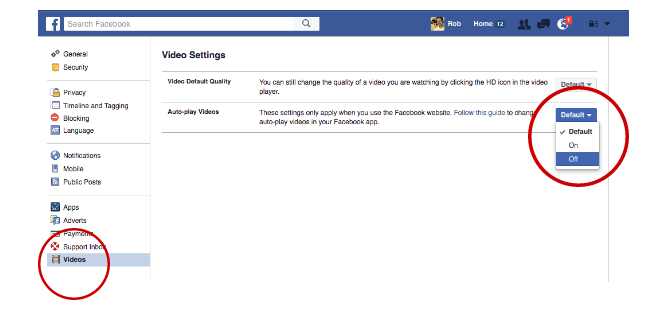 Facebook Tricks and Features -- Video Autoplay