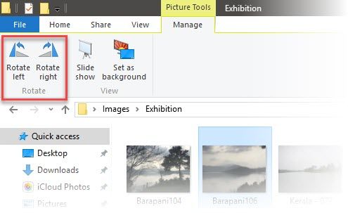 Rotate Images in File Explorer