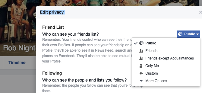 Facebook Tricks and Features -- Private Friends List