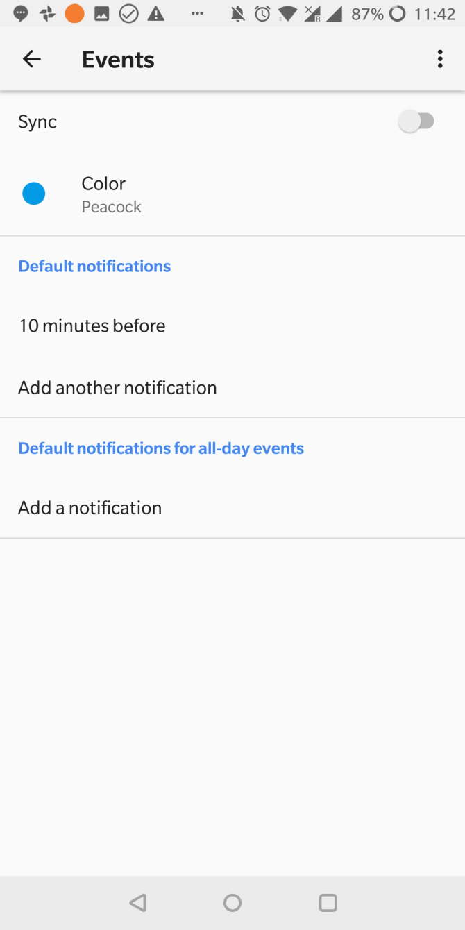 change Google Calendar settings