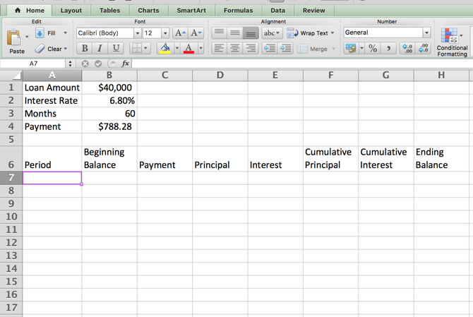 How To Create An Amortization Schedule With Excel To Manage Your Debt