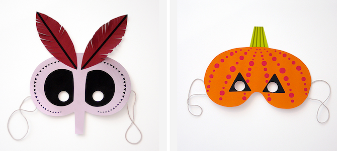 Halloween Printables -- Monster Masks