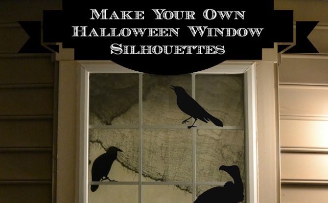 Halloween Printables -- Window Silhouettes