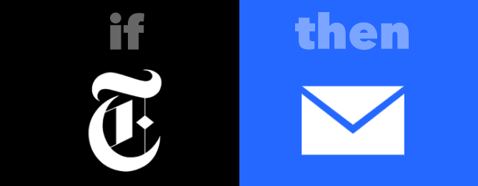 IFTTT NYTimes to Gmail