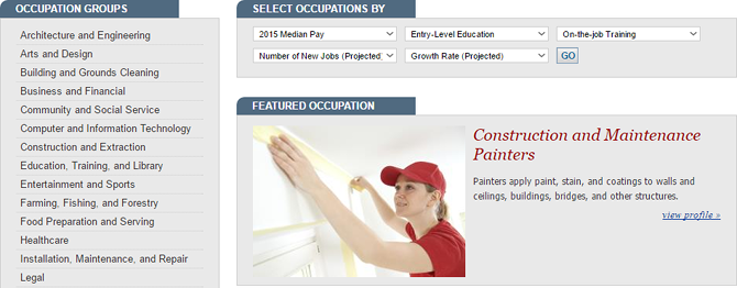 occupational-outlook-handbook-search