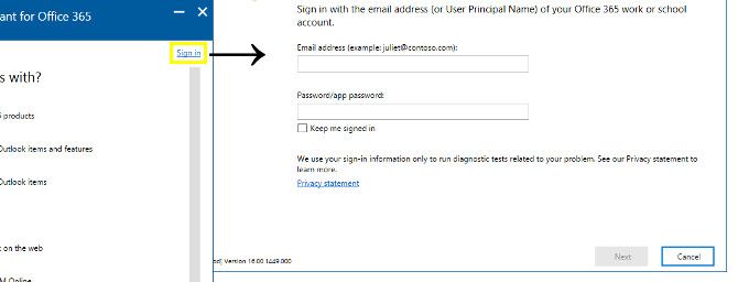Sign Into Office 365