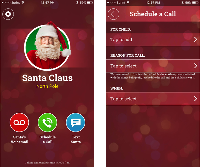 a call from santa iphone