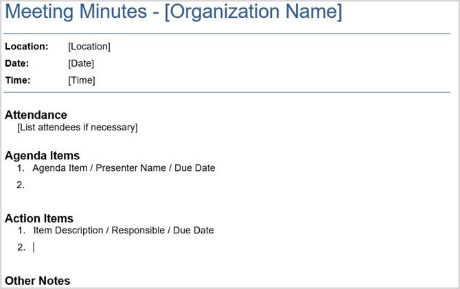 The 12 Best Meeting Minutes Templates For Professionals The 12 Best Meeting Minutes Templates, What Does Round Table Mean In Meeting Minutes