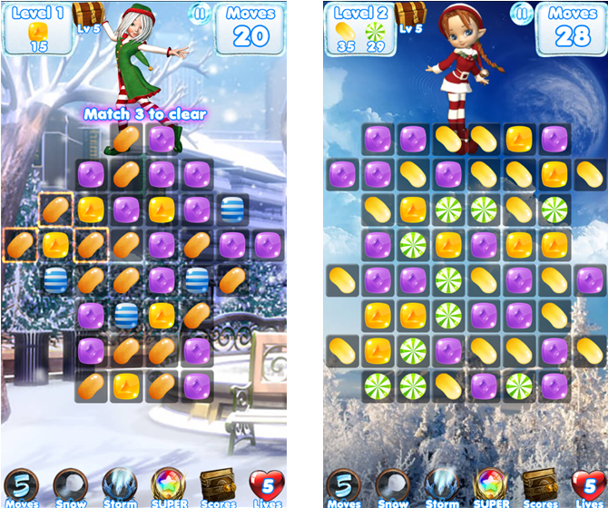 candy christmas countdown iphone