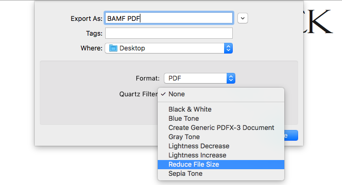 reduce file size of a pdf in acrobat for mac