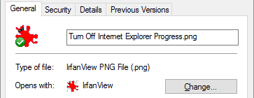 File Properties Windows 10