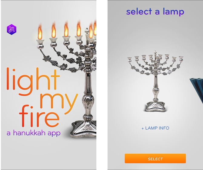 light my fire hanukkah iphone