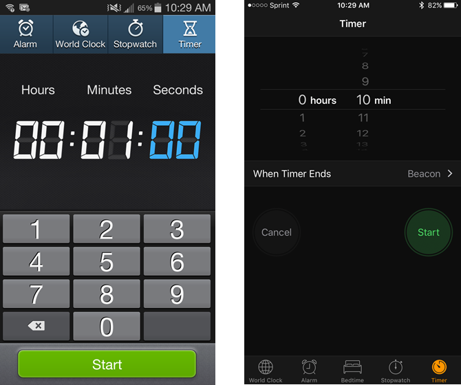 Timer Android iOS App