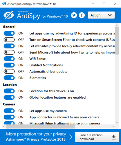 antispy for windows 10