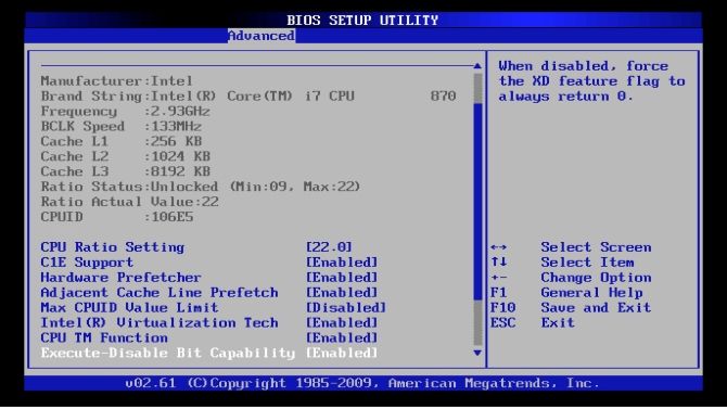 an example of a legacy BIOS