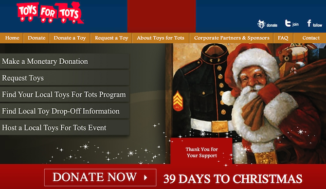 Christmas Charities -- Toys for Tots