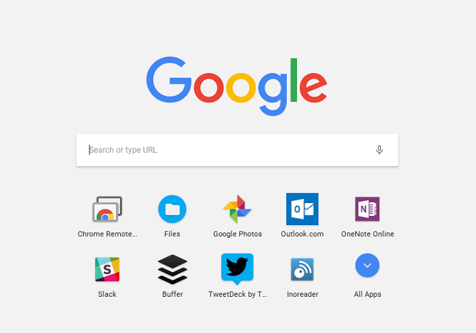 Chromebook Launcher Screen