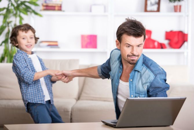 Son Wants Dad to Play With Him