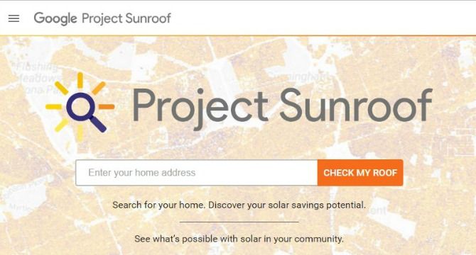 google project sunroof