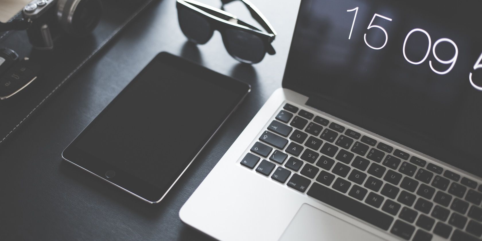 Apple MacBook on a desk