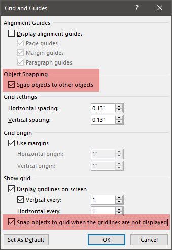 Microsoft Word - Grid Settings