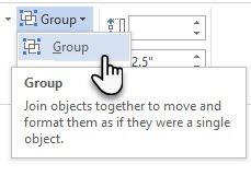 Microsoft Word - Group Shapes