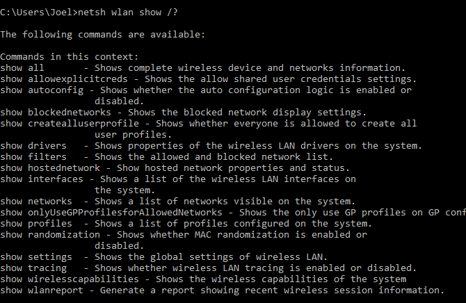 windows-command-netsh-subcommands
